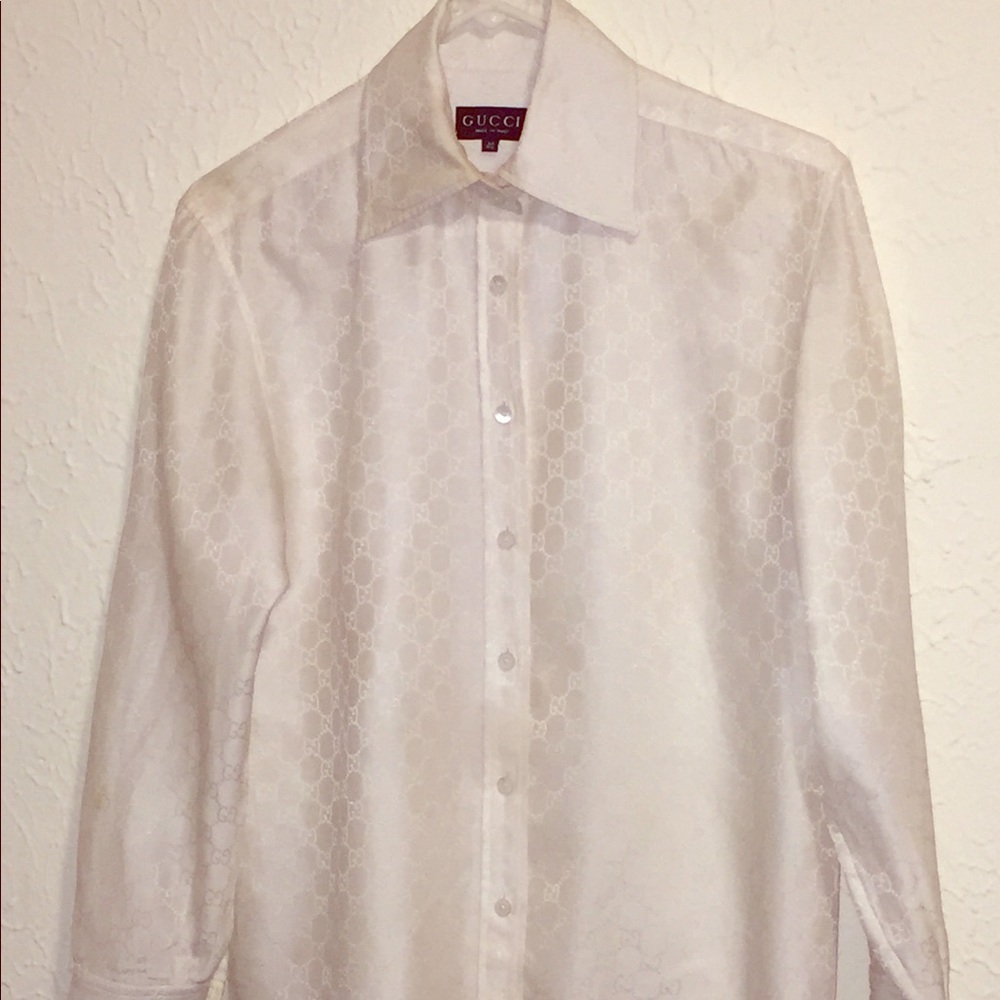 Gucci Monogram GG Logo Blouse